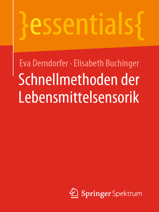 Title details for Schnellmethoden der Lebensmittelsensorik by Eva Derndorfer - Available